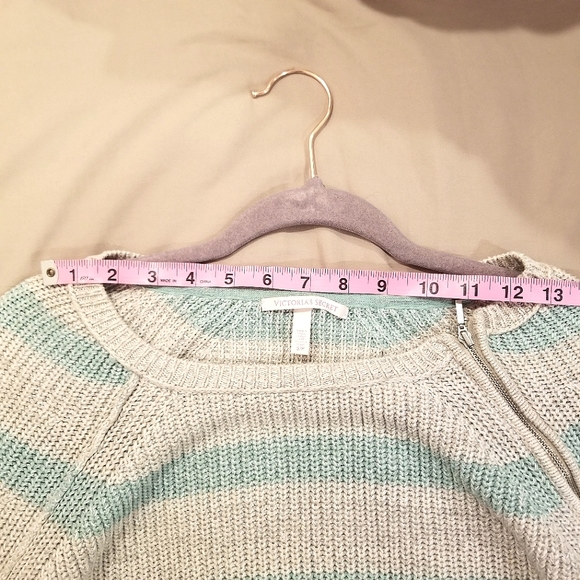 VICTORIA'S SECRET Small Mint Stripes Sweater - Picture 8 of 10